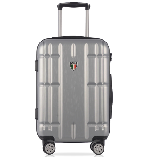 Obrázek z Cestovní kufr TUCCI Massa T-0279/3-M+ ABS - stříbrná - 81 L + 35% EXPANDER 