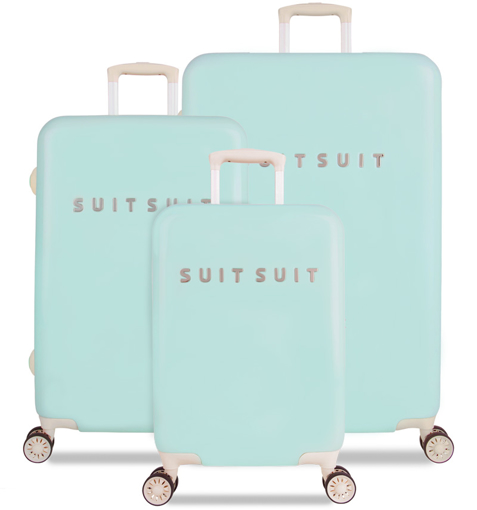 Obrázek z Sada cestovních kufrů SUITSUIT TR-1222/3 - Fabulous Fifties Luminous Mint - 91 L / 60 L / 32 L 