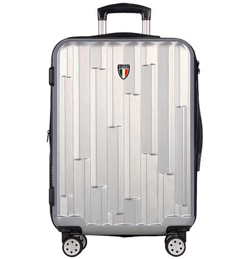 Obrázek z Cestovní kufr TUCCI Riflettore T-0272/3-L ABS - stříbrná - 91 L + 35% EXPANDER 