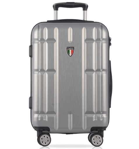 Obrázek z Cestovní kufr TUCCI Massa T-0279/3-L+ ABS - stříbrná - 124 L + 35% EXPANDER 